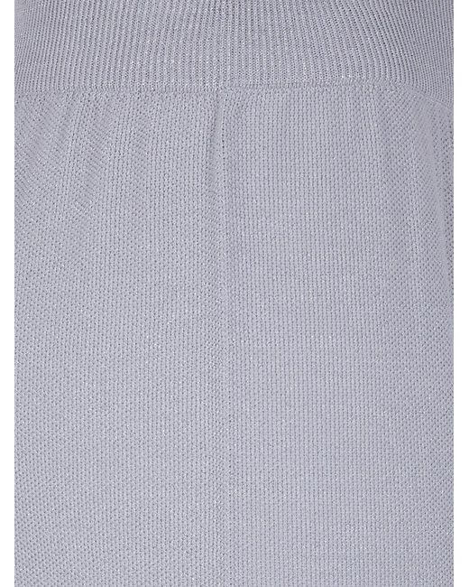 Fabiana Filippi Gray Wide Leg Trousers