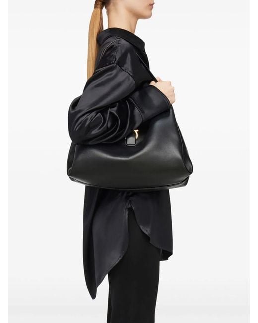 Ferragamo Black Chic Medium Tote Handbag