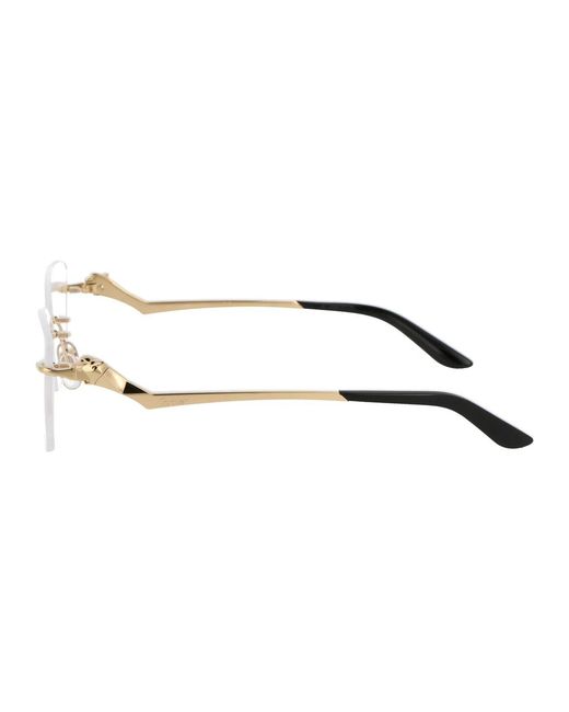 Cartier Metallic Eyeglasses Ct0120O 001 Transparent/17/145