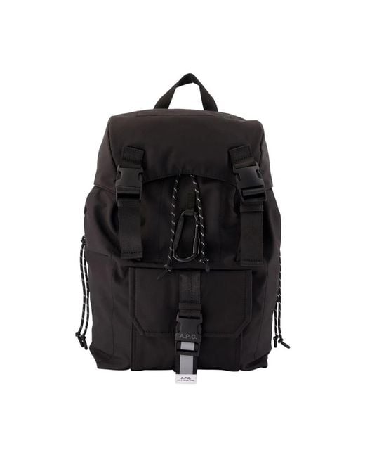A.P.C. Black Trekking Backpack for men