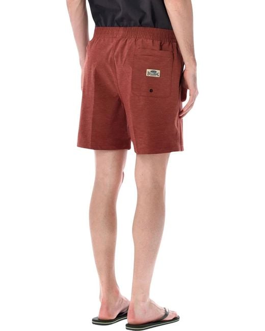 Billabong Red Every Other Day Layback 16" Swim Trunks for men