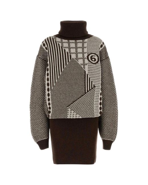 MM6 by Maison Margiela Gray Mini Dress