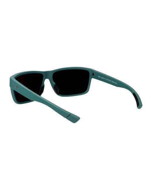 Maui Jim Black Matte Dark Military Acetate Sunglasses