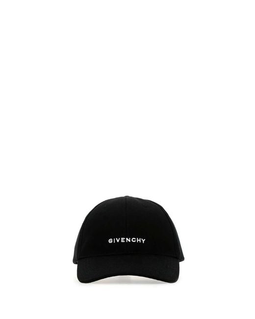 Givenchy Black Hat With Logo for men