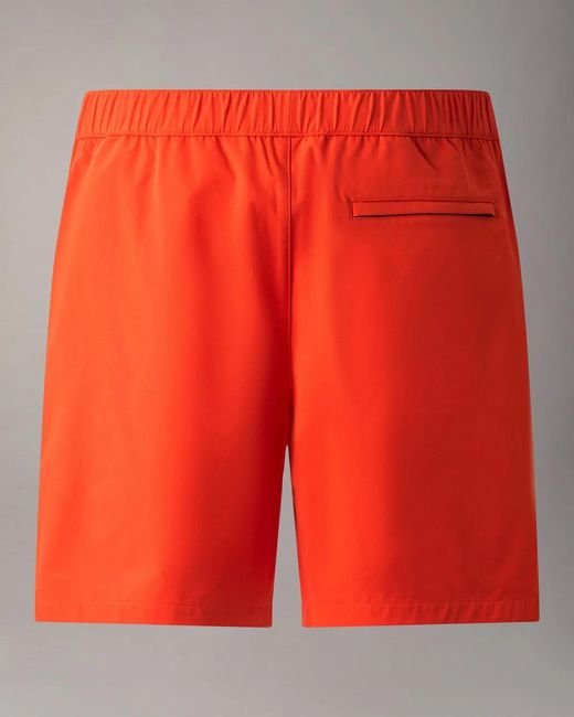 Moose Knuckles Orange Logo Swim Shorts for men