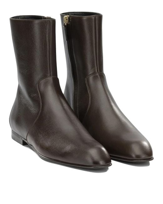 Khaite Brown Booties