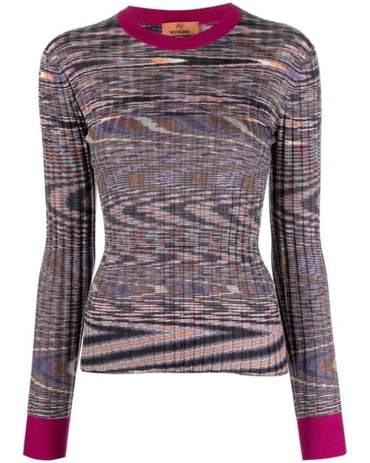 Missoni Orange Cashmere And Silk Blend Sweater