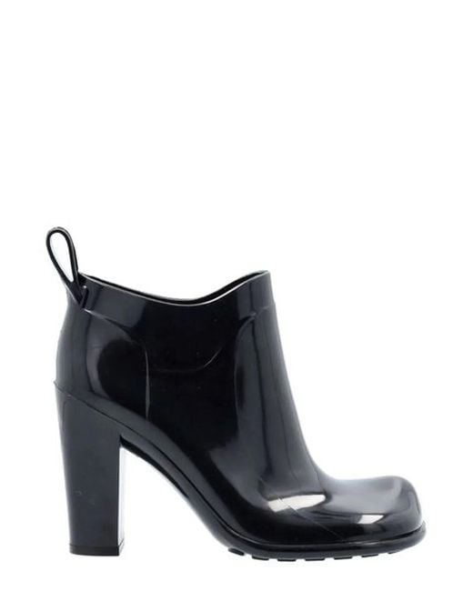 Bottega Veneta Black Shine Rubber Boots