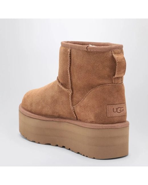 Ugg Brown Classic Mini Platform Boots