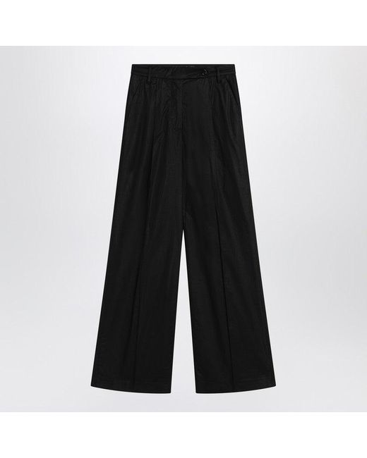 ボトムスその他 DEPARTMENT 5 Misa blue navy cotton wide trousers DEPARTMENT 5 Women's Misa Cotton Wide Trousers | ShopSimon