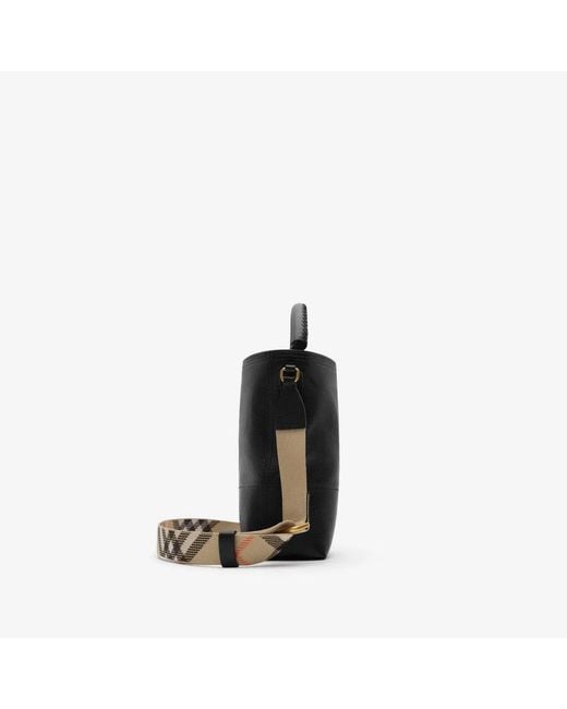 Burberry Black Mini B Clip Bucket Bag