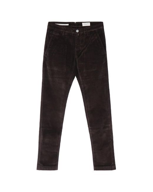 Jacob Cohen Black Pantalone Velluto for men