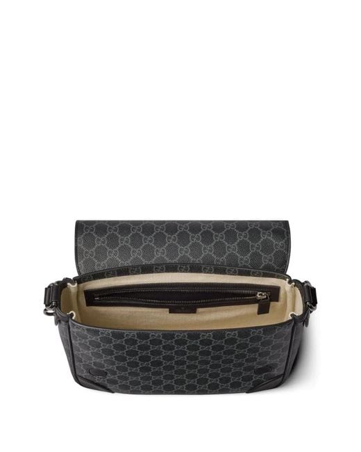 Gucci Black Polyurethane Polyamide Bag for men