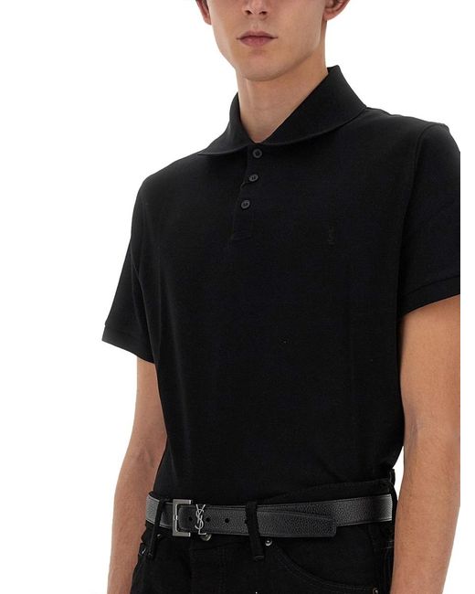 Saint Laurent Black Cintura Cassandre for men