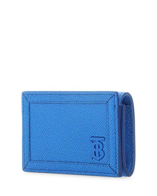 Burberry Blue Leather Card Holder for men