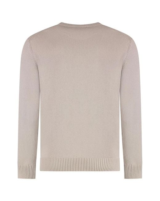Drumohr Natural Cotton Crew-Neck Sweater for men
