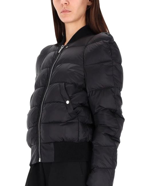 Rick Owens Black Comforter Down Bomber Jacket