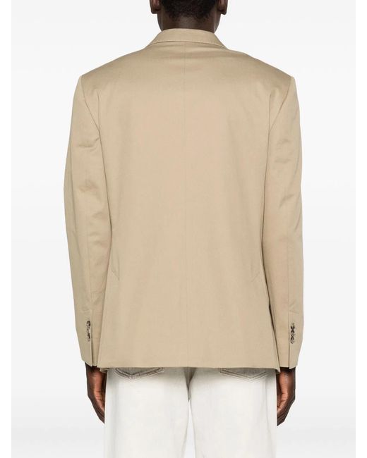 AMI Natural Cotton Breasted Jacket for men