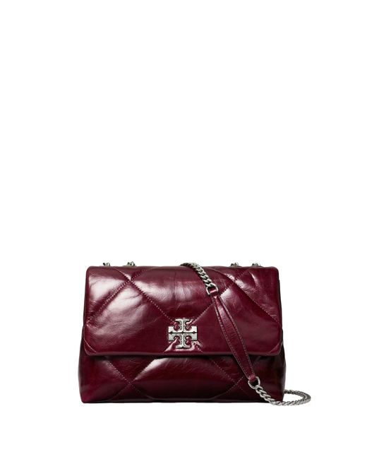 Tory Burch Purple Medium Kira Diamond Quilted Shoulder Bag
