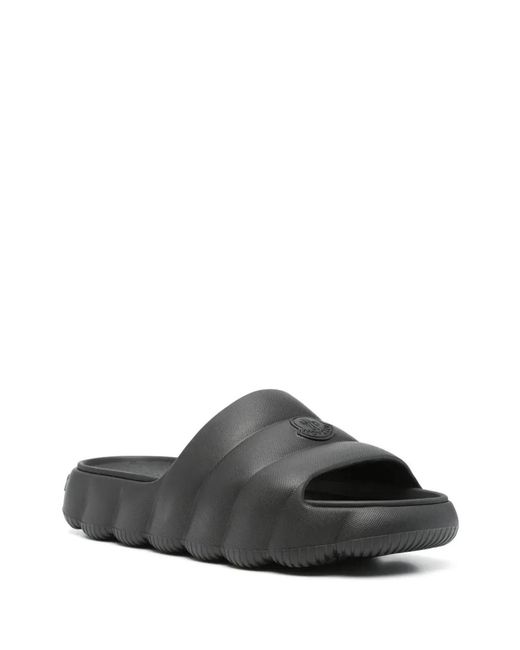 Moncler Gray Lilo Rubber Slides