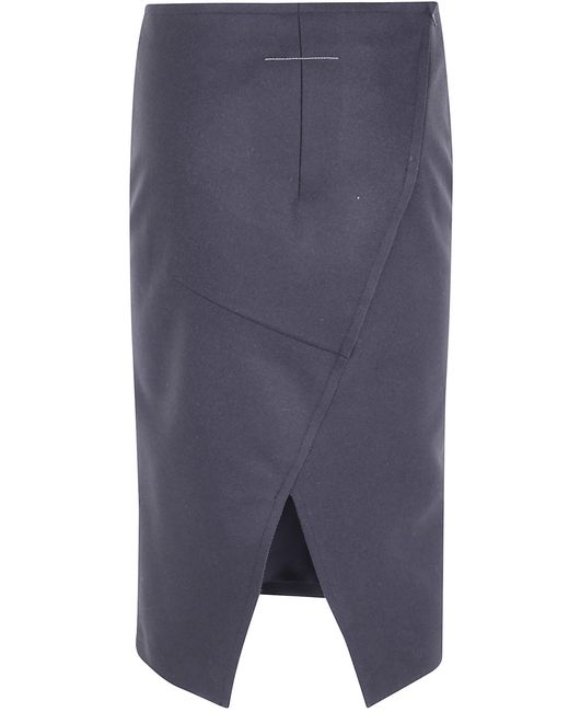 MM6 by Maison Margiela Blue Midi Skirt