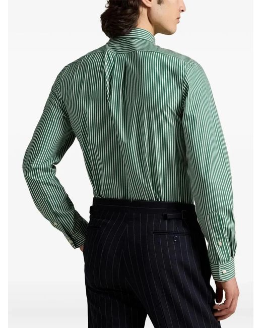 Polo Ralph Lauren Green Long Sleeve Sport Shirt for men