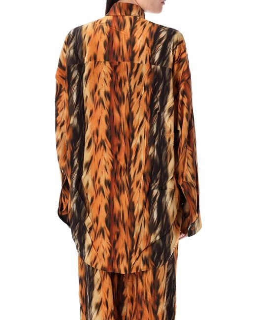 Balenciaga Orange Cocoon Shirt