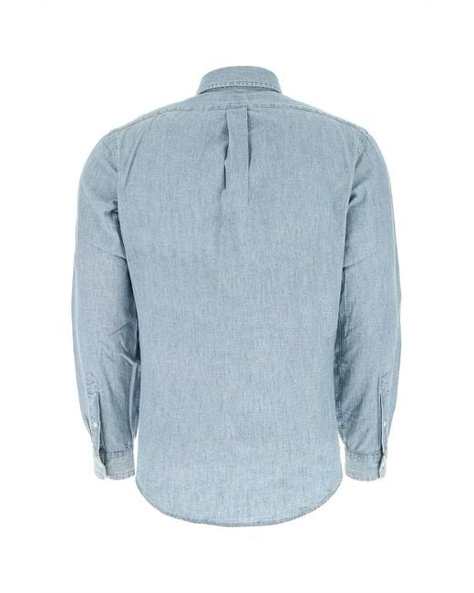 Polo Ralph Lauren Blue Denim Shirt for men