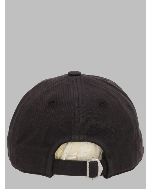 Isabel Marant Black Cotton Baseball Cap