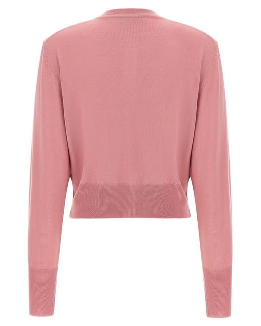 Vivienne Westwood Pink 'Bea Cropped' Cardigan