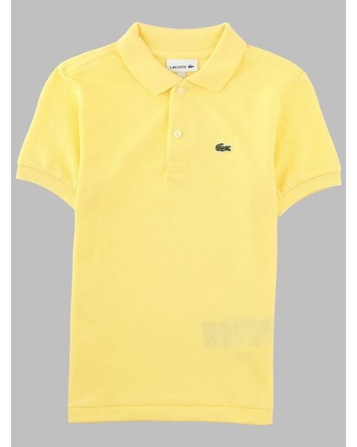 Lacoste Yellow Polo Con Logo
