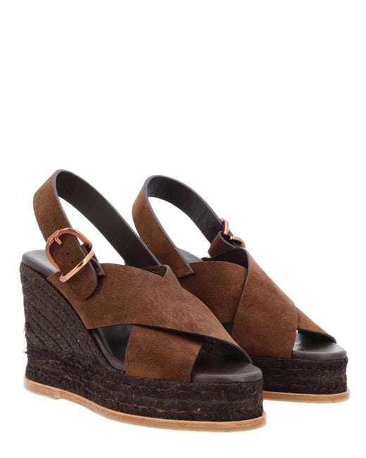 Castaner Brown Castañer Bovine Leather Heel