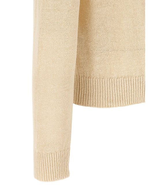 Jil Sander Natural Silk Hemp Sweater for men