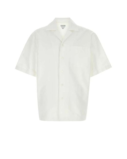 Bottega Veneta White Short Sleeve Shirt for men