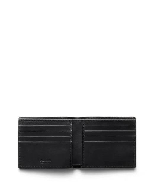 Prada Black Triangle Logo Enamel Wallet for men
