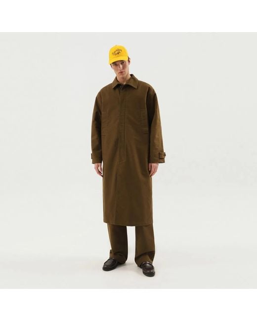 1989 STUDIO Green Mackintosh Coat for men