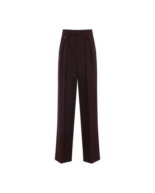 Chloé Purple Dark Wool Pants