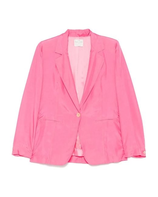 Forte_forte Pink Habotai Silk Jacket