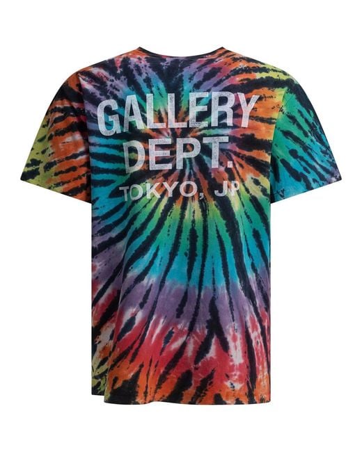GALLERY DEPT. Blue Cotton T-Shirt for men