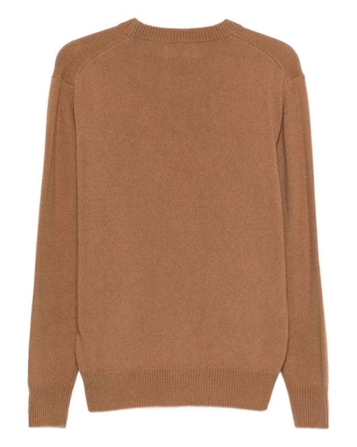 Lardini Brown Wool And Alpaca Blend Sweater for men