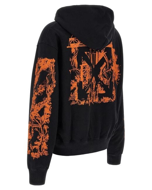 Off-White c/o Virgil Abloh Black 'City Nature' Hoodie for men