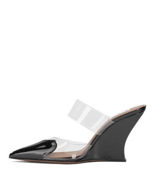 Alaïa Black Alaia "Le Coeur 90Mm" Mules