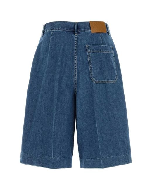 Bottega Veneta Blue Denim Bermuda Shorts for men