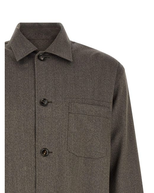 Brioni Gray 'Workwear' Shirt for men
