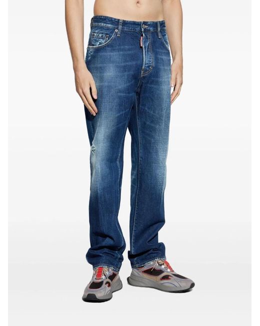 DSquared² Blue Classic Denim Pants for men