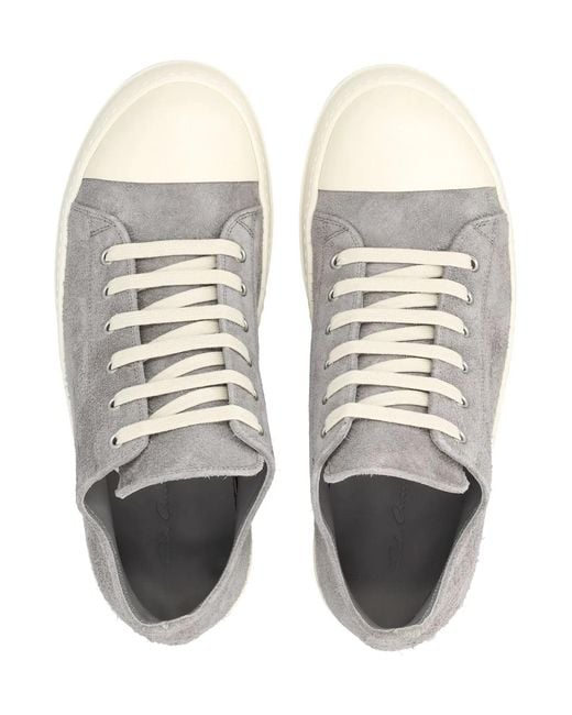 Rick Owens Multicolor Suede Low Sneaks for men