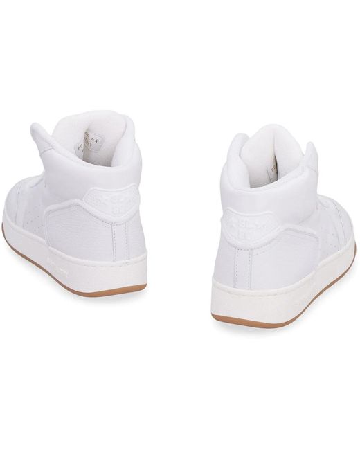Saint Laurent White Sl/80 Mid-Top Sneakers for men