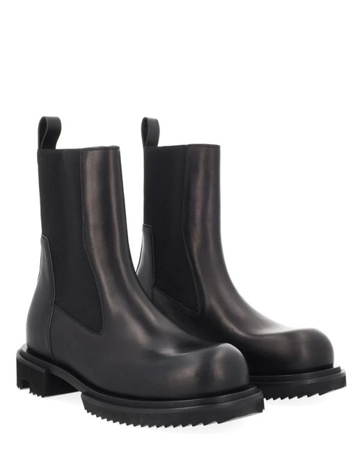 Rick Owens Black Boot "Beatle Gabe" for men