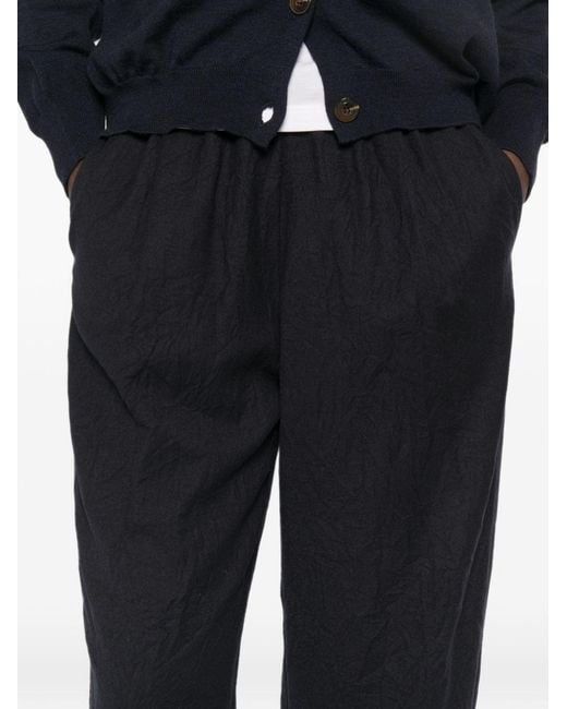 Apuntob Black Wool Trousers