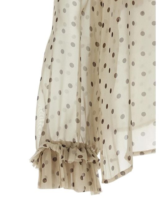 P.A.R.O.S.H. Natural P. A.R. O.S. H. Polyester Blouse